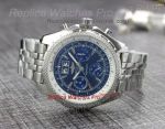 Copy Breitling Bentley Blue Chronograph Stainless Steel Quartz Mens Watch